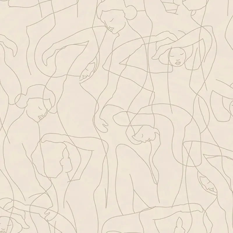Hooked on Walls Hookedonwalls Silhouette behang Model Lines 34843