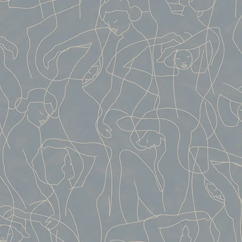 Hooked on Walls Hookedonwalls Silhouette behang Model Lines 34846
