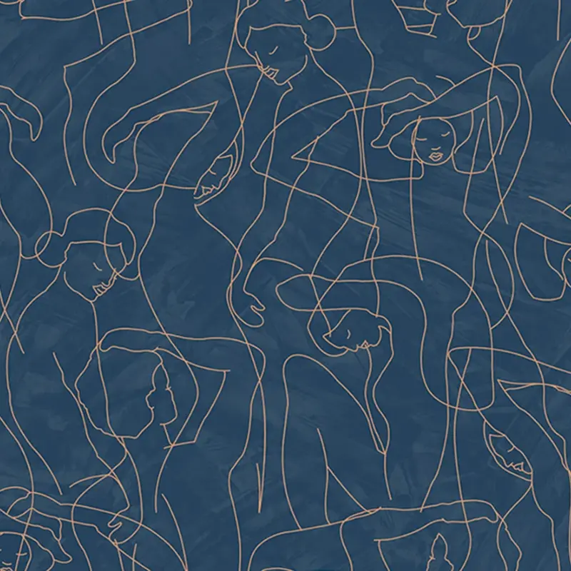 Hooked on Walls Hookedonwalls Silhouette behang Model Lines 34840