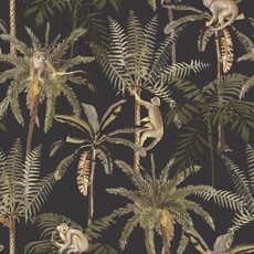 Dutch Wallcoverings Dutch First Class Arboretum behang Ateles Charcoal 91102