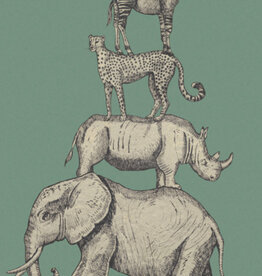 Eijffinger Eijffinger Mini Me Wallpower Safari Stack Green 399113