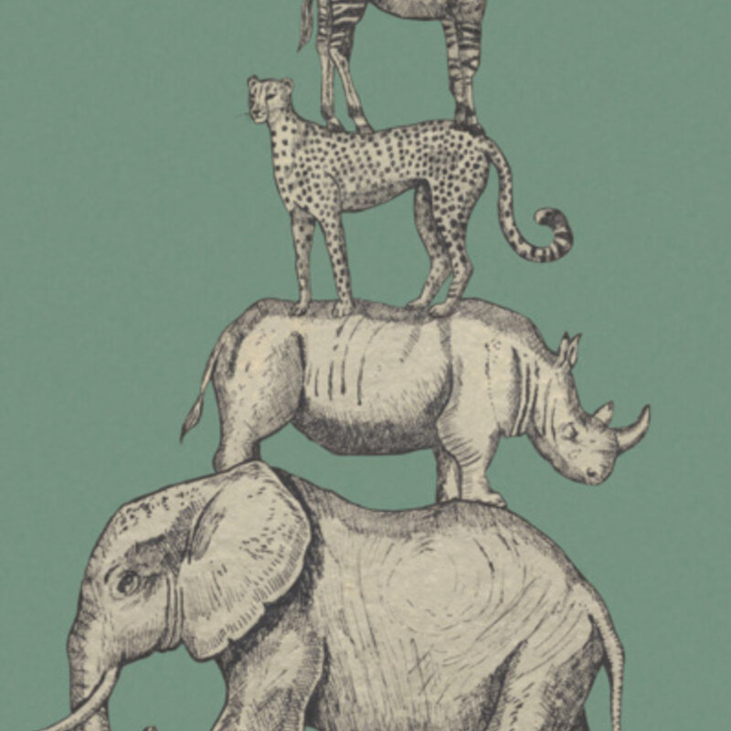 Eijffinger Eijffinger Mini Me Wallpower Safari Stack Green 399113