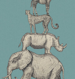 Eijffinger Eijffinger Mini Me Wallpower Safari Stack Blue 399114