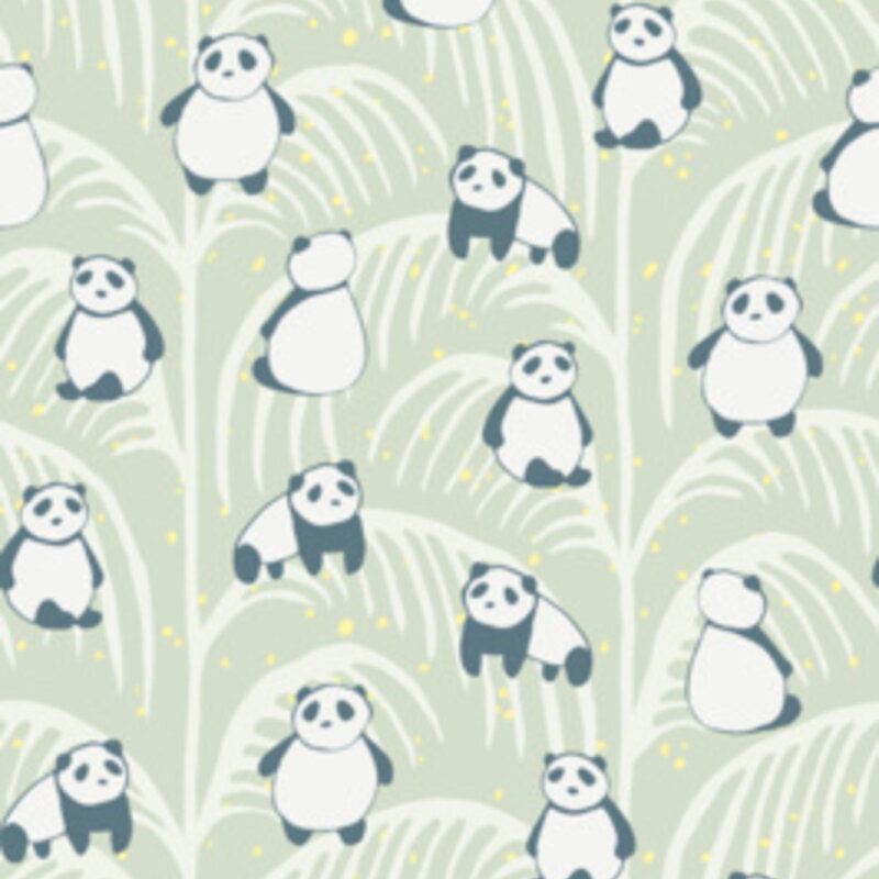Eijffinger Eijffinger Mini Me Wallpower Panda Palm Green 399120