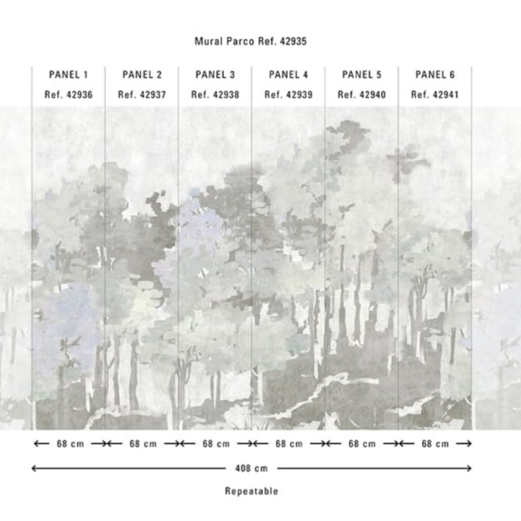 Hooked on Walls Hookedonwalls Milano Panorama Parco 42935