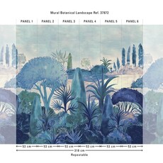 Hooked on Walls Hookedonwalls Martha Corthese Panorama Botanical Landscape 37872