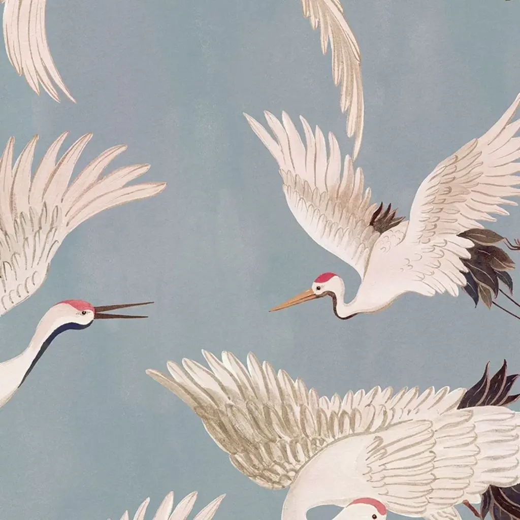 Hooked on Walls Hookedonwalls Martha Corthese behang Cranes 37821