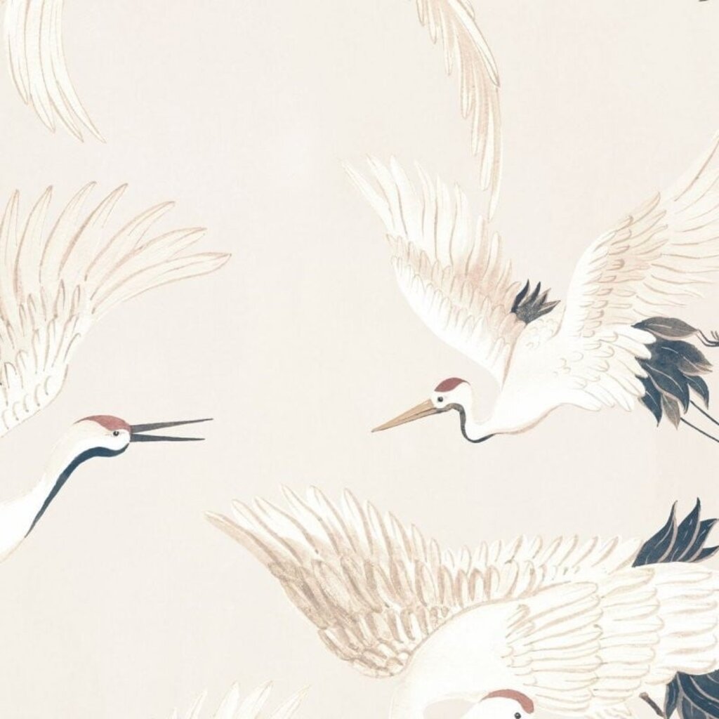 Hooked on Walls Hookedonwalls Martha Corthese behang Cranes 37820