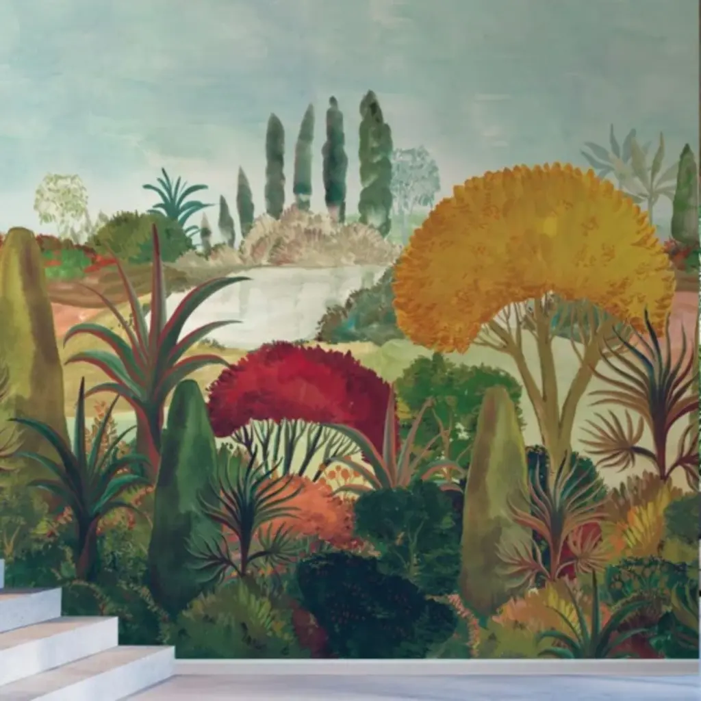 Hooked on Walls Hookedonwalls Martha Corthese Panorama Botanical Landscape 37871