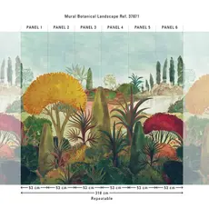 Hooked on Walls Hookedonwalls Martha Corthese Panorama Botanical Landscape 37871