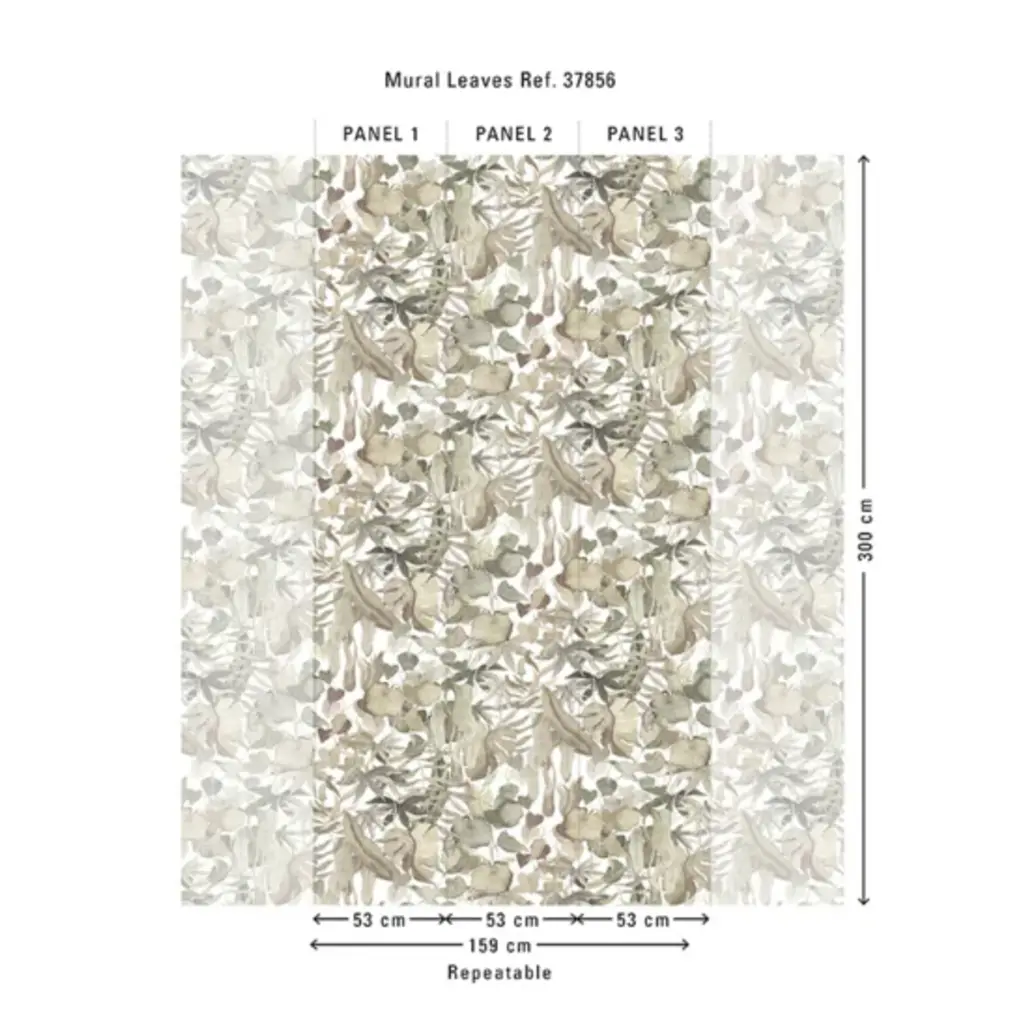 Hooked on Walls Hookedonwalls Martha Corthese Panorama Leaves 37856