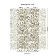 Hooked on Walls Hookedonwalls Martha Corthese Panorama Leaves 37856