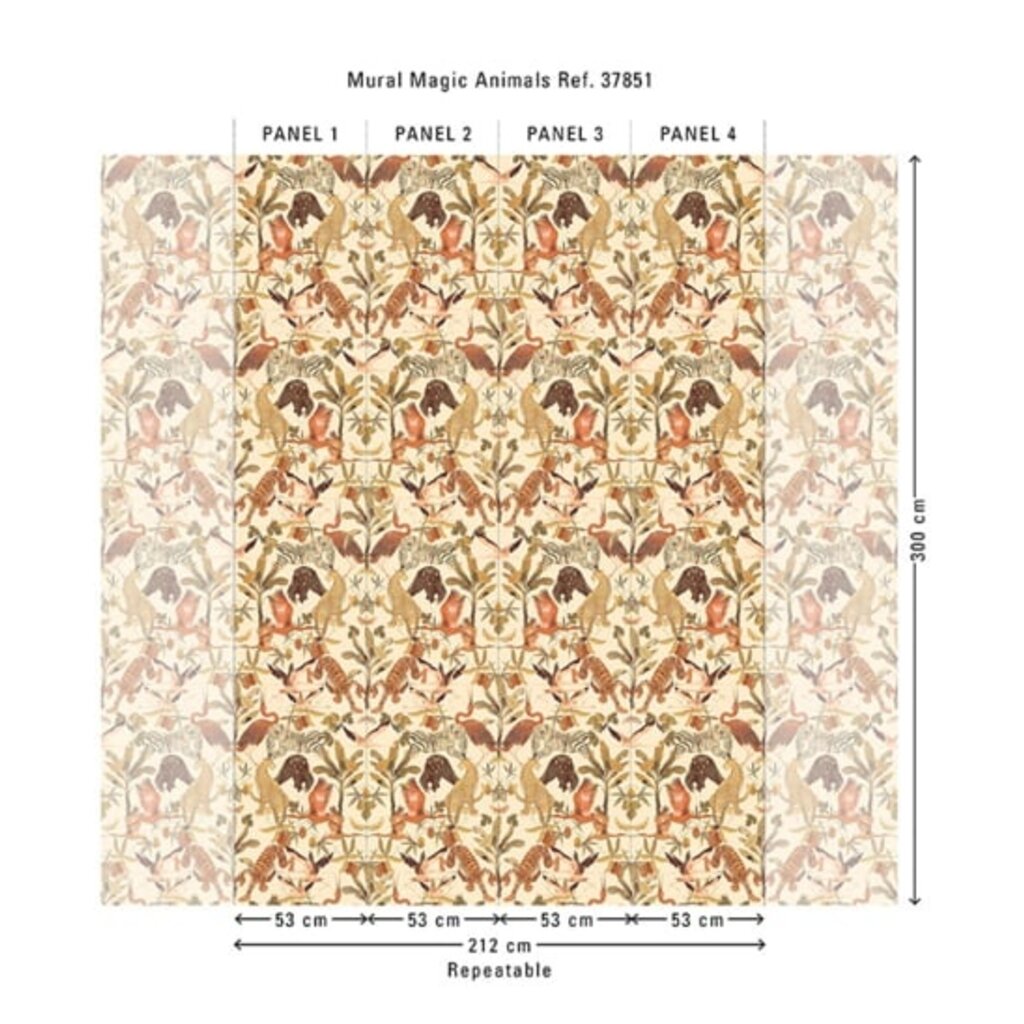 Hooked on Walls Hookedonwalls Martha Corthese Panorama Magic Animals 37851