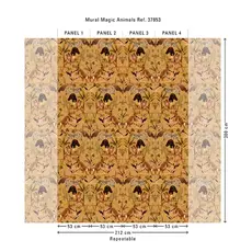 Hooked on Walls Hookedonwalls Martha Corthese Panorama Magic Animals 37853