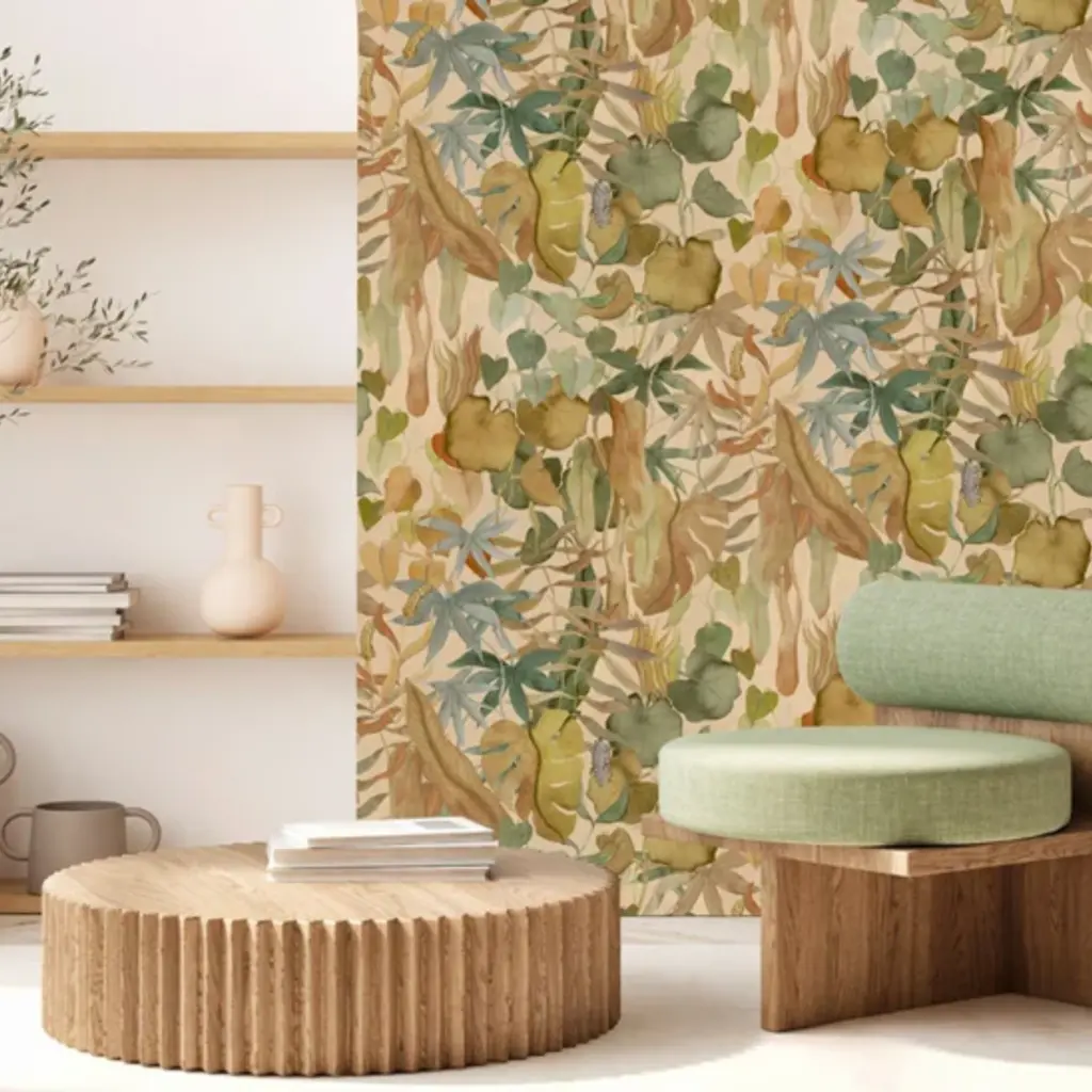 Hooked on Walls Hookedonwalls Martha Corthese Panorama Leaves 37855