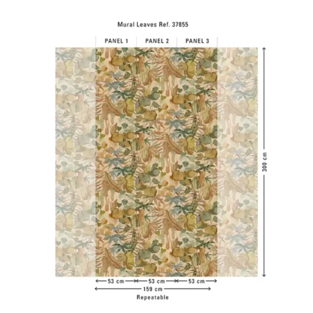 Hooked on Walls Hookedonwalls Martha Corthese Panorama Leaves 37855