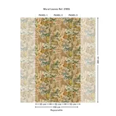 Hooked on Walls Hookedonwalls Martha Corthese Panorama Leaves 37855