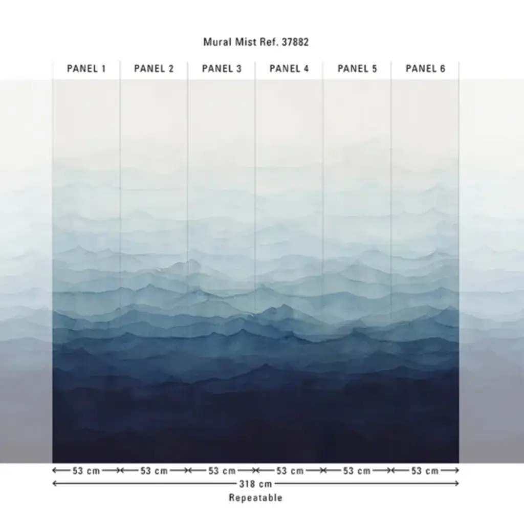 Hooked on Walls Hookedonwalls Martha Corthese Panorama Mist 37882