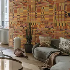 Hooked on Walls Hookedonwalls Linen Lyrics behang Tiébélé 34761