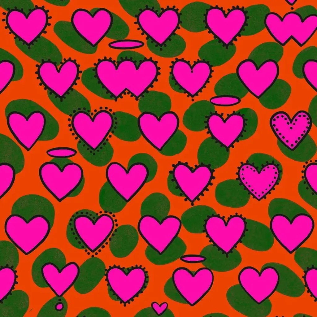 Hooked on Walls Hookedonwalls Enriquezland behang Psyco Cuori 25500