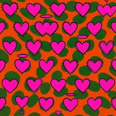 Hooked on Walls Hookedonwalls Enriquezland behang Psyco Cuori 25500