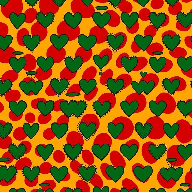 Hooked on Walls Hookedonwalls Enriquezland behang Psyco Cuori 25501