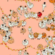 Hooked on Walls Hookedonwalls Enriquezland behang Le Ballet 25522