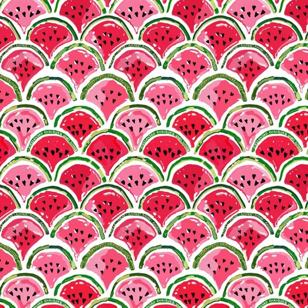 Hooked on Walls Hookedonwalls Enriquezland behang Peace of Melon 25542