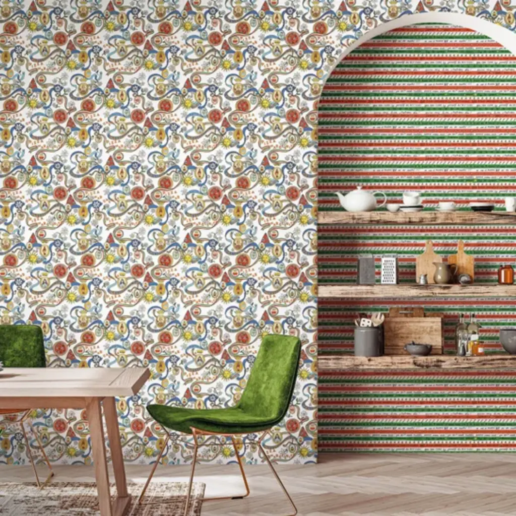 Hooked on Walls Hookedonwalls Enriquezland behang Pizza Margherita 25545