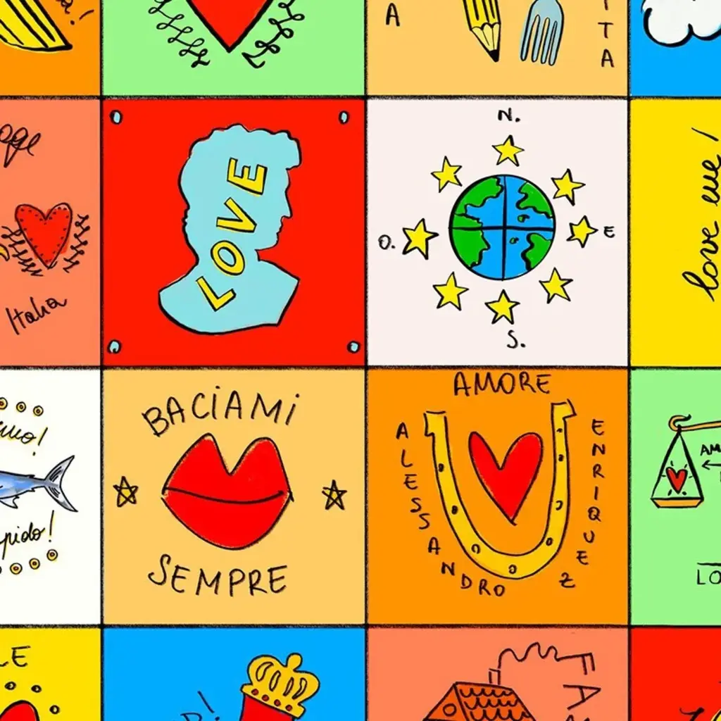 Hooked on Walls Hookedonwalls Enriquezland behang Baciami Sempre 25549