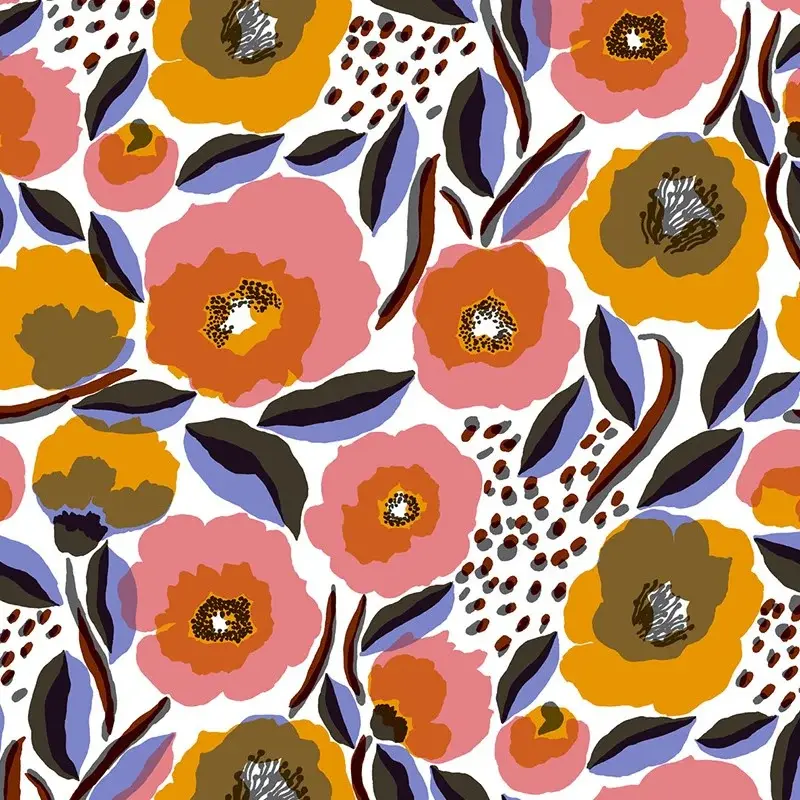 Hooked on Walls Hookedonwalls Marimekko behang Rosarium 25155