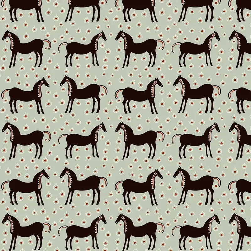 Hooked on Walls Hookedonwalls Marimekko behang Musta Tamma 25172