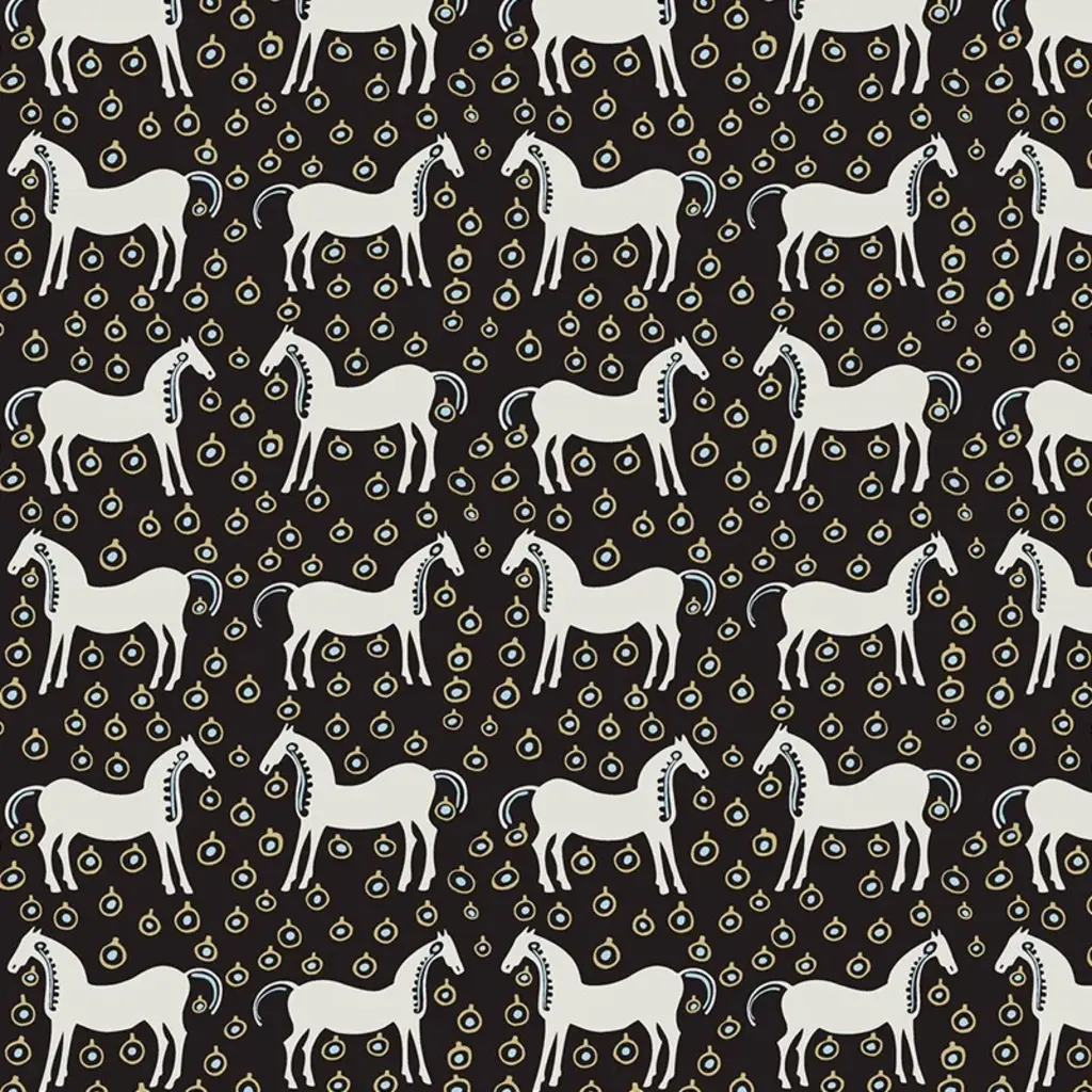 Hooked on Walls Hookedonwalls Marimekko behang Musta Tamma 25170