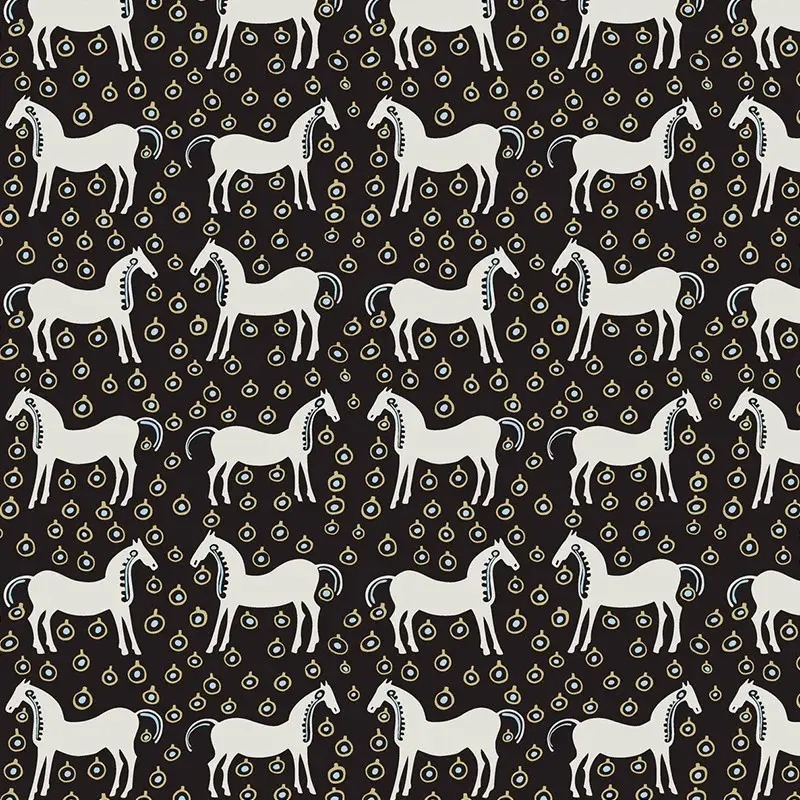 Hooked on Walls Hookedonwalls Marimekko behang Musta Tamma 25170