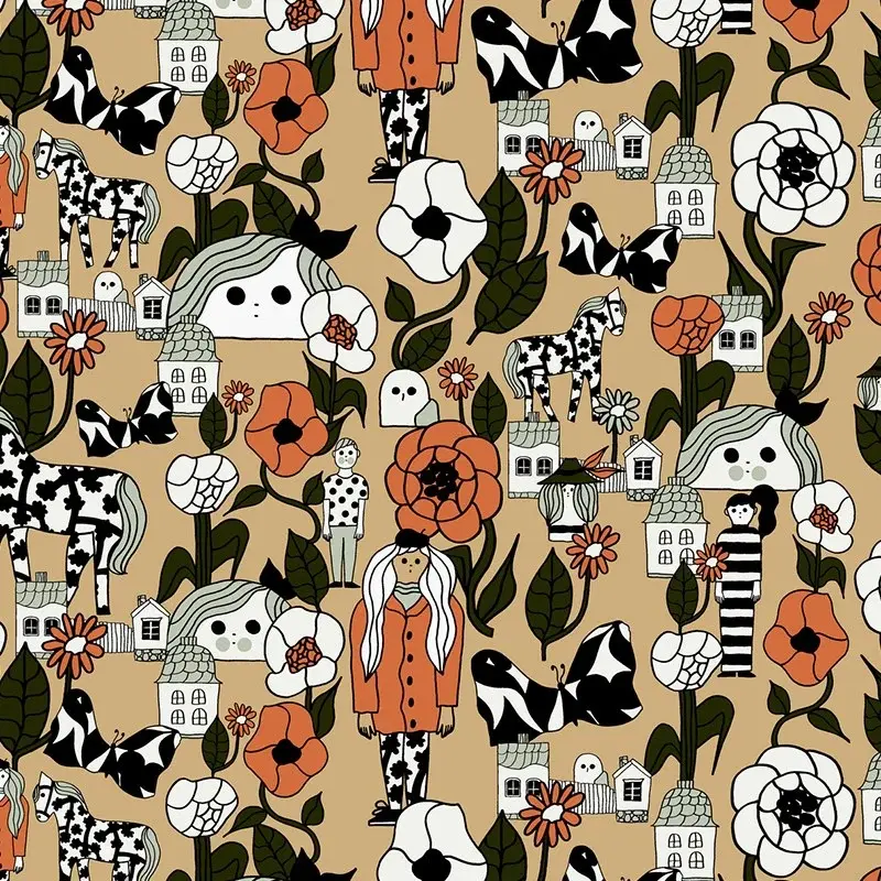 Hooked on Walls Hookedonwalls Marimekko behang Marikyla 25165