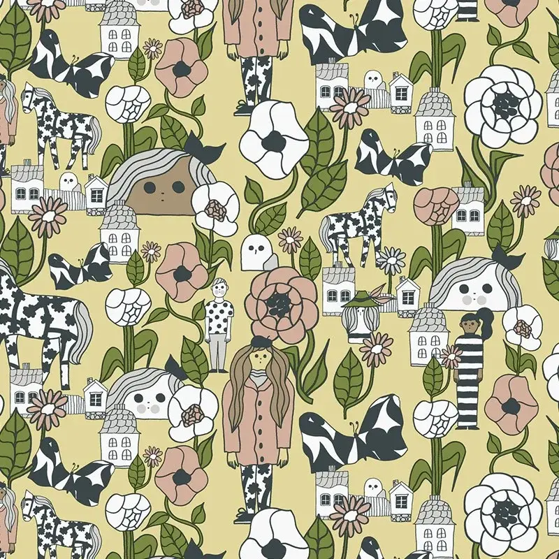 Hooked on Walls Hookedonwalls Marimekko behang Marikyla 25167