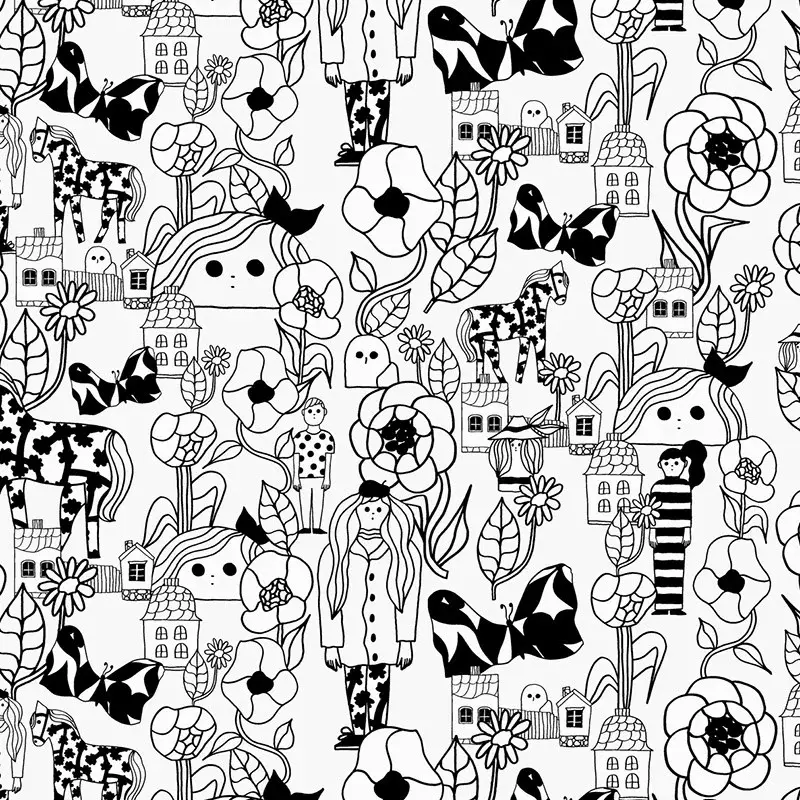 Hooked on Walls Hookedonwalls Marimekko behang Marikyla 25166