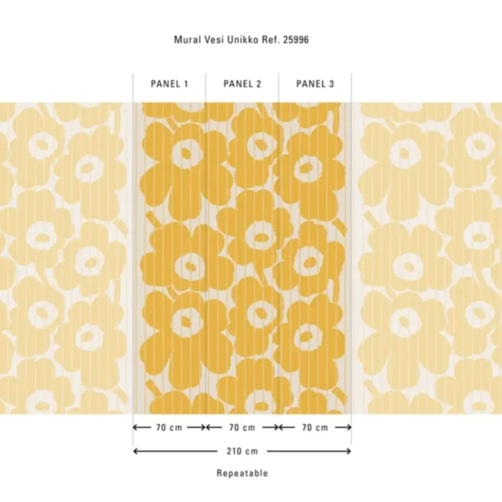 Hooked on Walls Hookedonwalls Marimekko Vol. 07 Panorama Vesi Unikko 25996