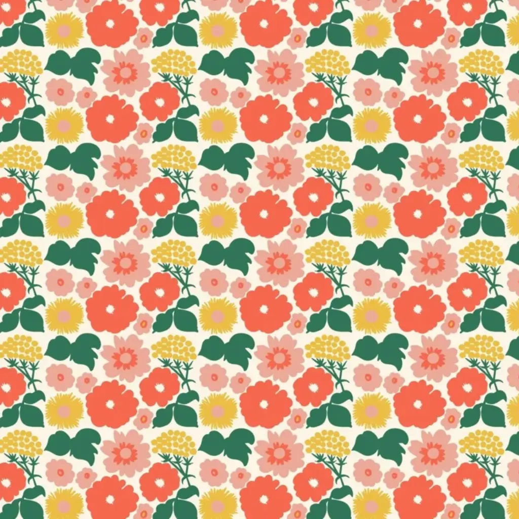 Hooked on Walls Hookedonwalls Marimekko Vol. 07 behang Kukakatori 25932