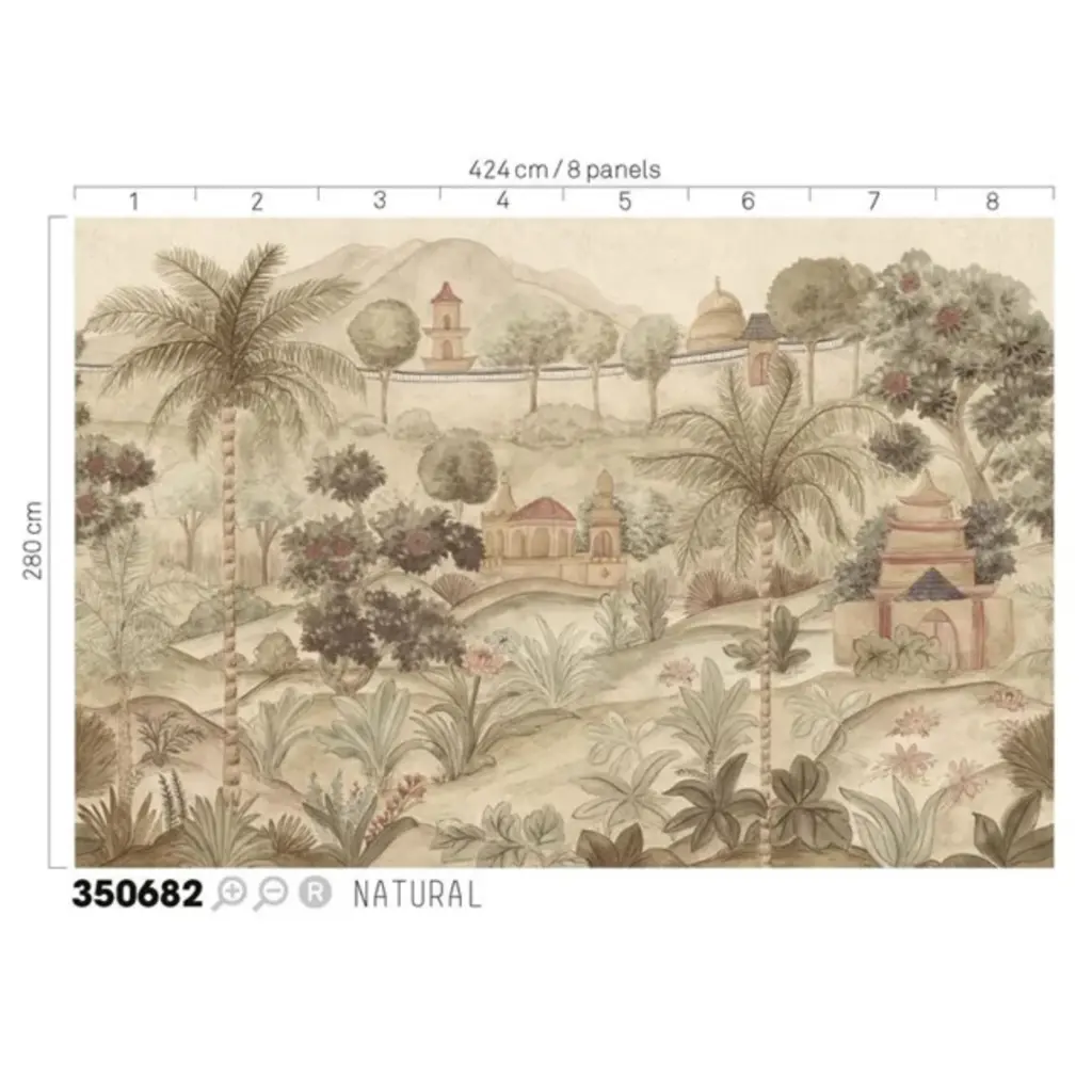 Eijffinger Eijffinger Amber Mural Majestic Garden Natural 350682