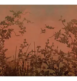 Eijffinger Eijffinger Emerald Wallpower Cranes at Dawn Marsala 333472