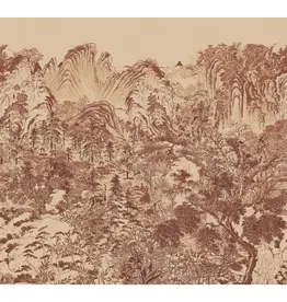 Eijffinger Eijffinger Emerald Wallpower Misty Mountain Burgundy 333473