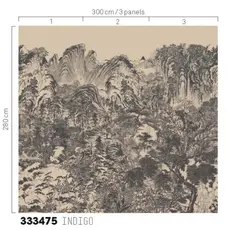 Eijffinger Eijffinger Emerald Wallpower Misty Mountain Indigo 333475