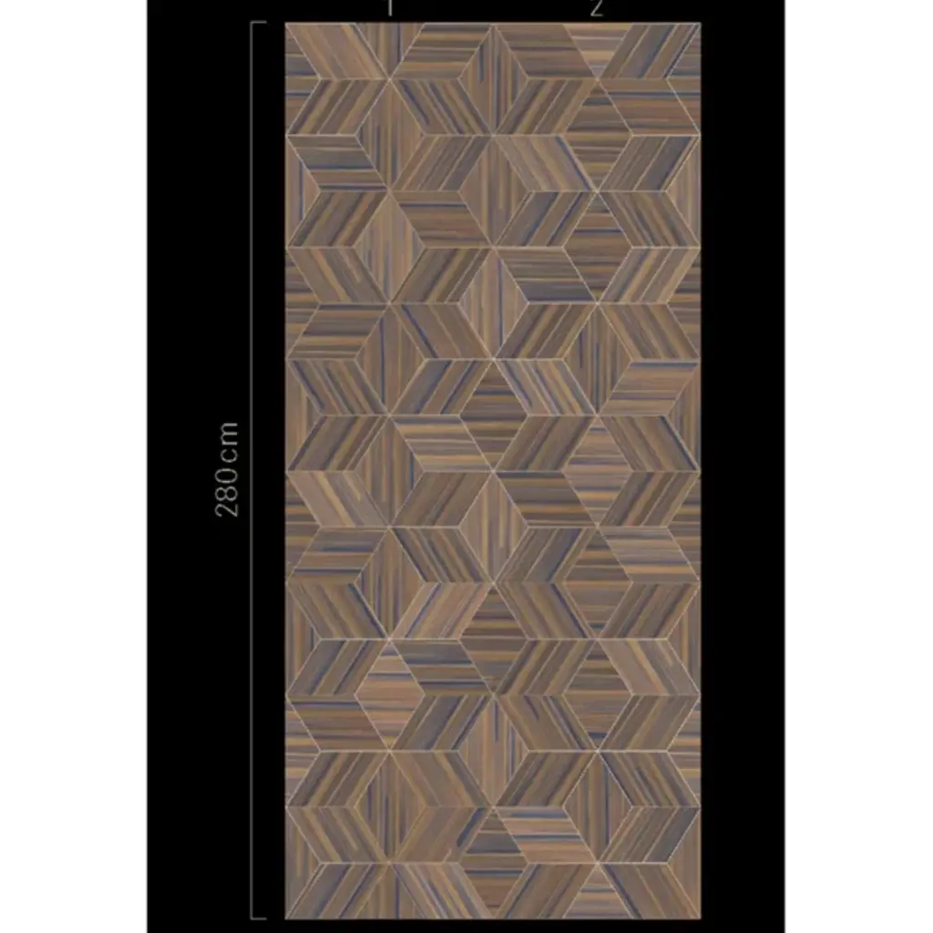 Eijffinger Eijffinger Gilded Wallpower Veneer Diamonds Indigo 340180