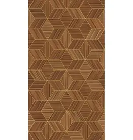 Eijffinger Eijffinger Gilded Wallpower Veneer Diamonds Mahognany 340181