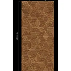 Eijffinger Eijffinger Gilded Wallpower Veneer Diamonds Mahognany 340181