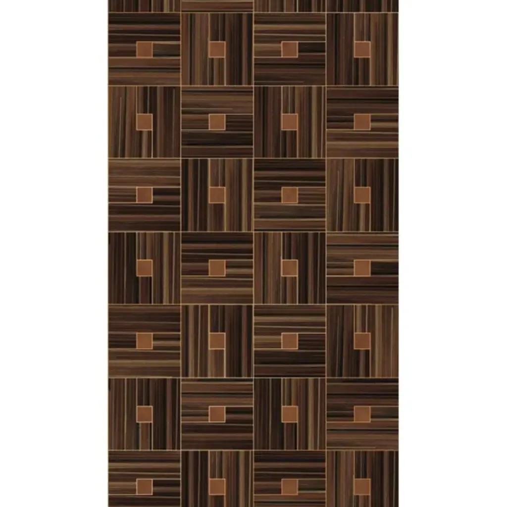 Eijffinger Eijffinger Gilded Wallpower Veneer Blocks Chocolate 340183