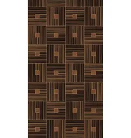 Eijffinger Eijffinger Gilded Wallpower Veneer Blocks Chocolate 340183