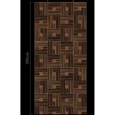 Eijffinger Eijffinger Gilded Wallpower Veneer Blocks Chocolate 340183