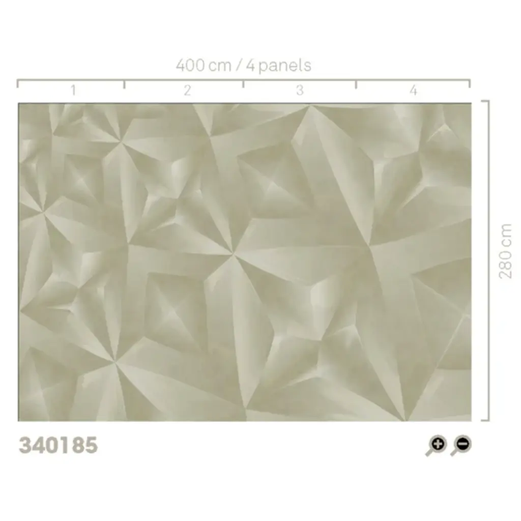 Eijffinger Eijffinger Gilded Wallpower Crystal Sage 340185